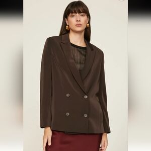 Samsoe Samsoe Hoy Brown Blazer Size M